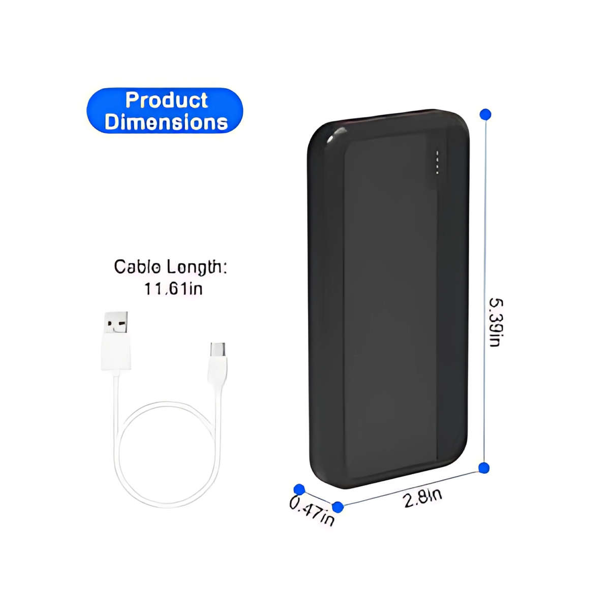 MMI Power Bank 10,000mAh Portable