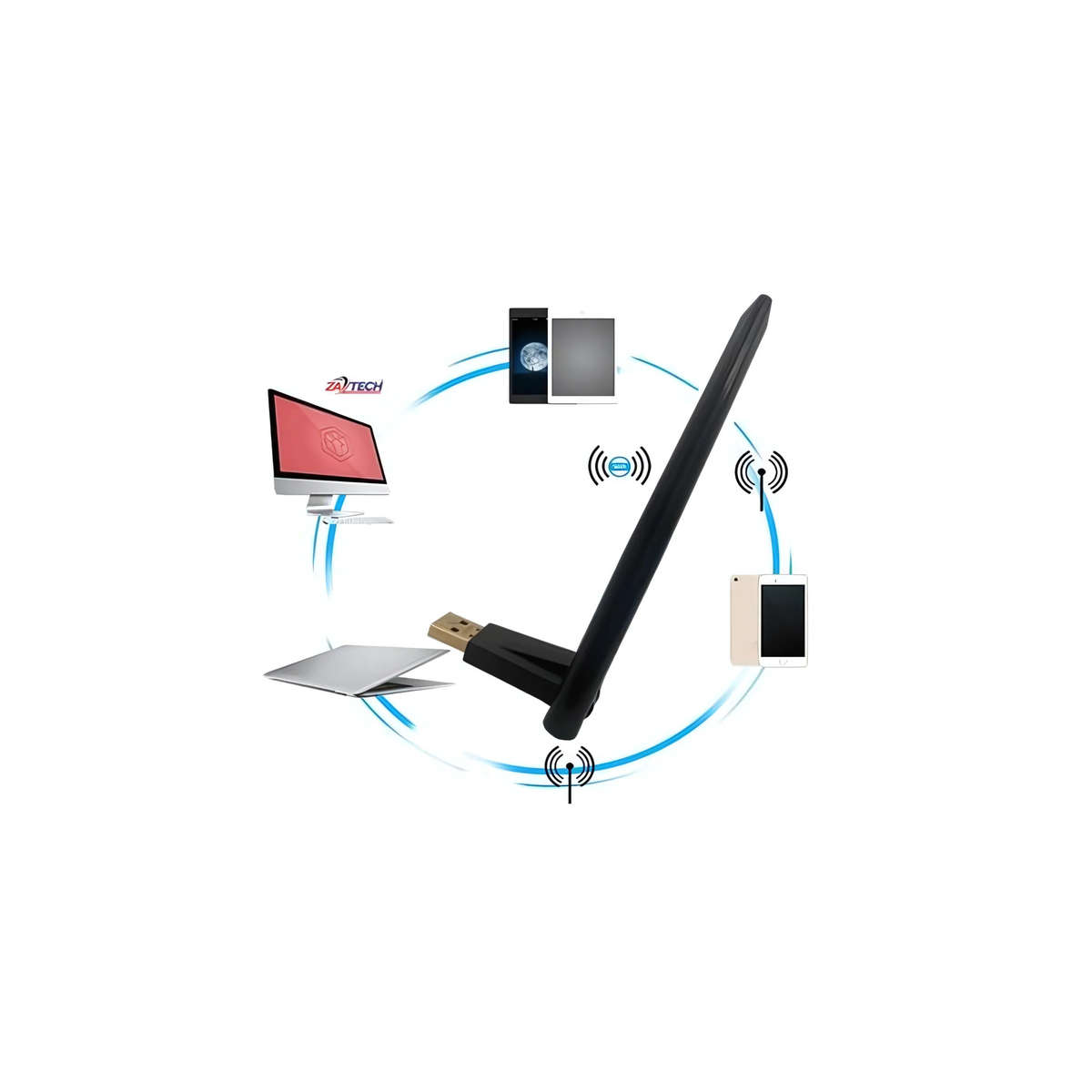 ALFA WRIELESS-N ADAPTER USB Adapter + Antenna