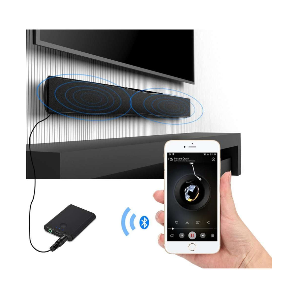 Audio Bluetooth Receiver and Transmitter Adapter Q-M21