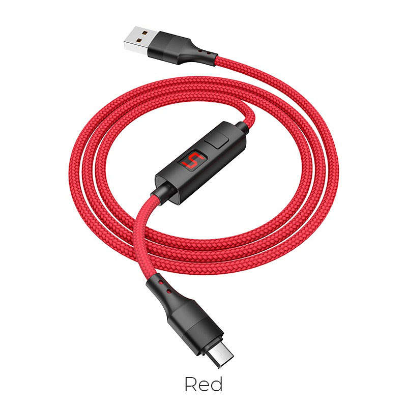 Fast charging lightning cable with LED indicator Real Time monitoring