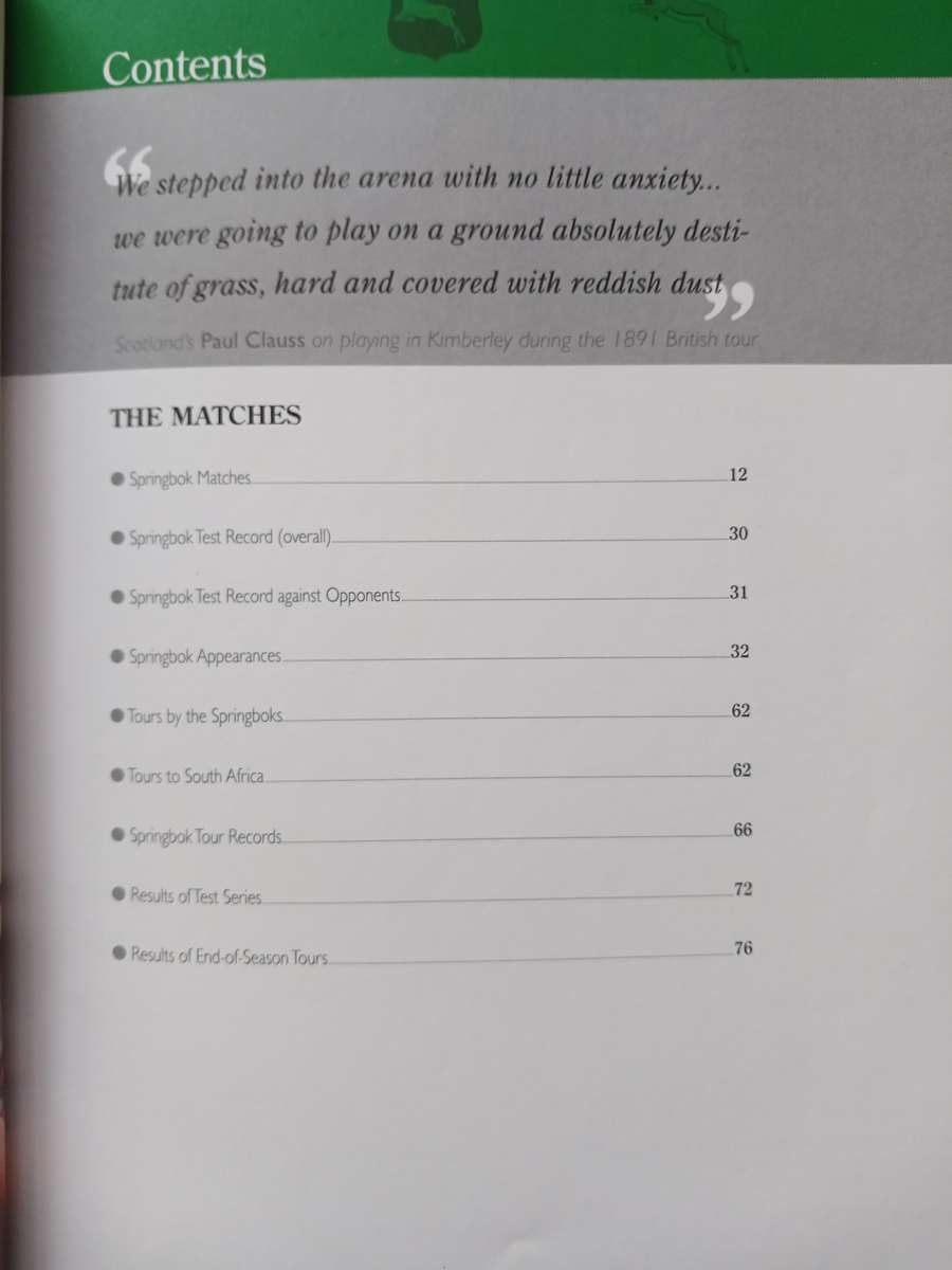 The complete book of Springbok rugby records