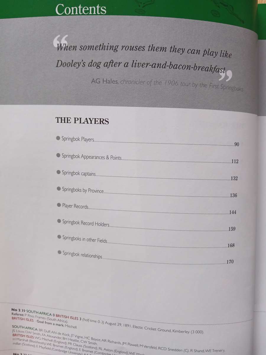 The complete book of Springbok rugby records