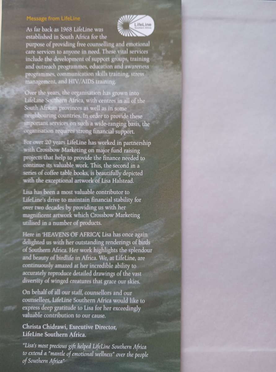 Lisa Halstead Wildlife Artist -  " Heavens of Africa"