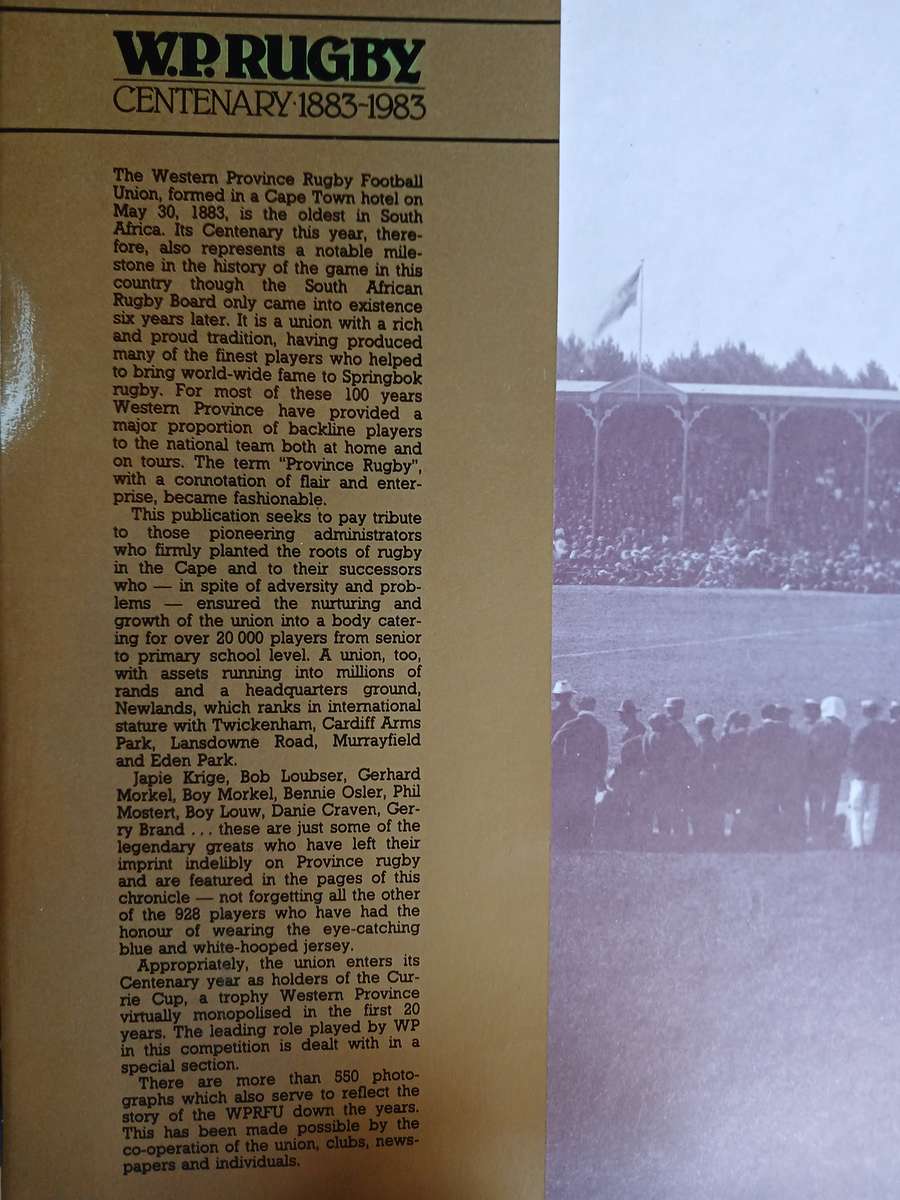 W.P. Rugby Centenary 1883-1983