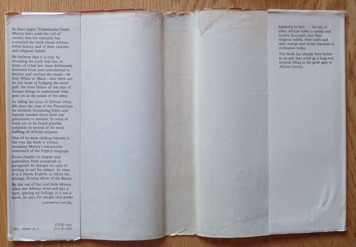 Indaba my Children  - African Tribal History, legends, customs and religious beliefs by Credo Mutwa