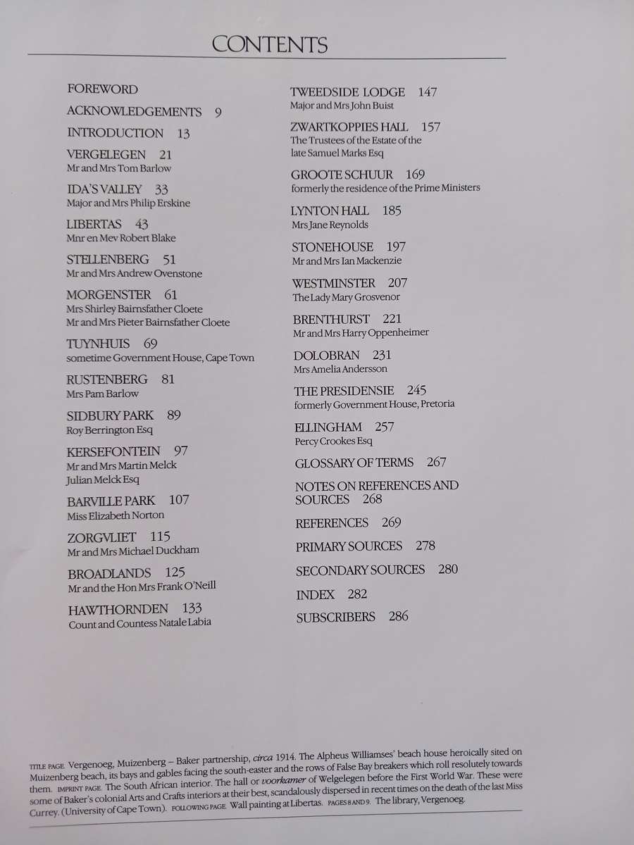 Colonial Houses of South Africa