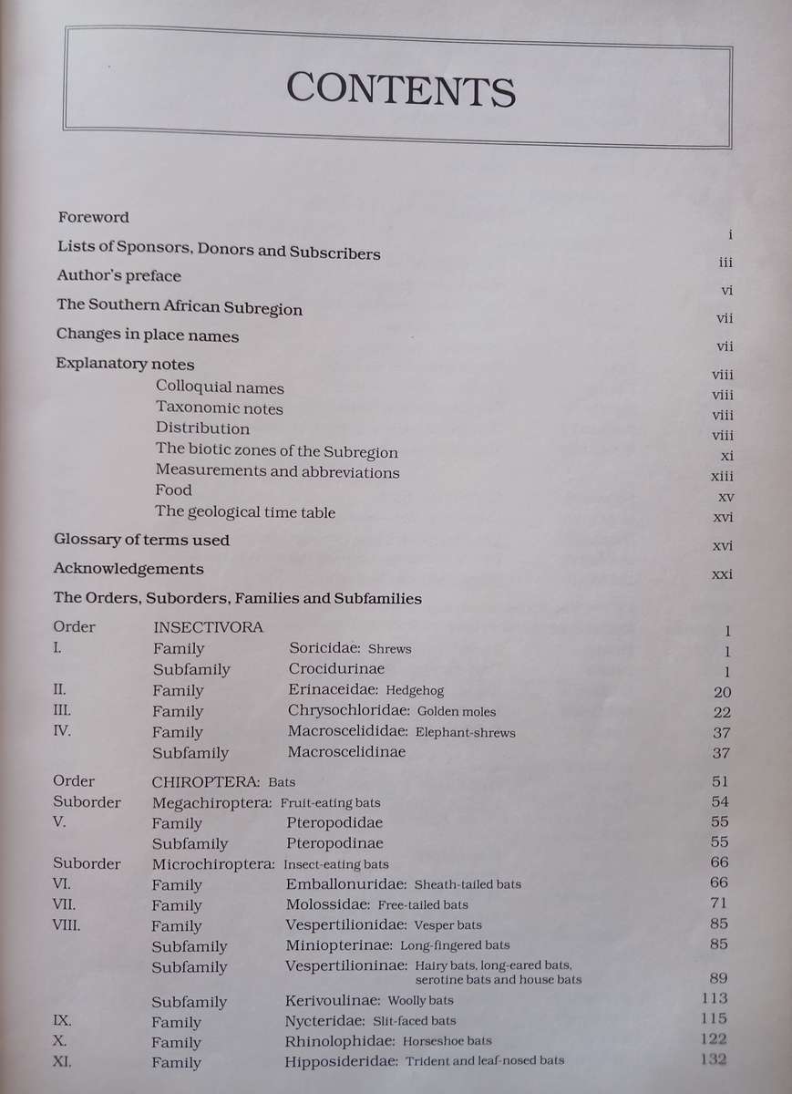 The Mammals of the Southern African Subregion by Reay H.N. Smithers