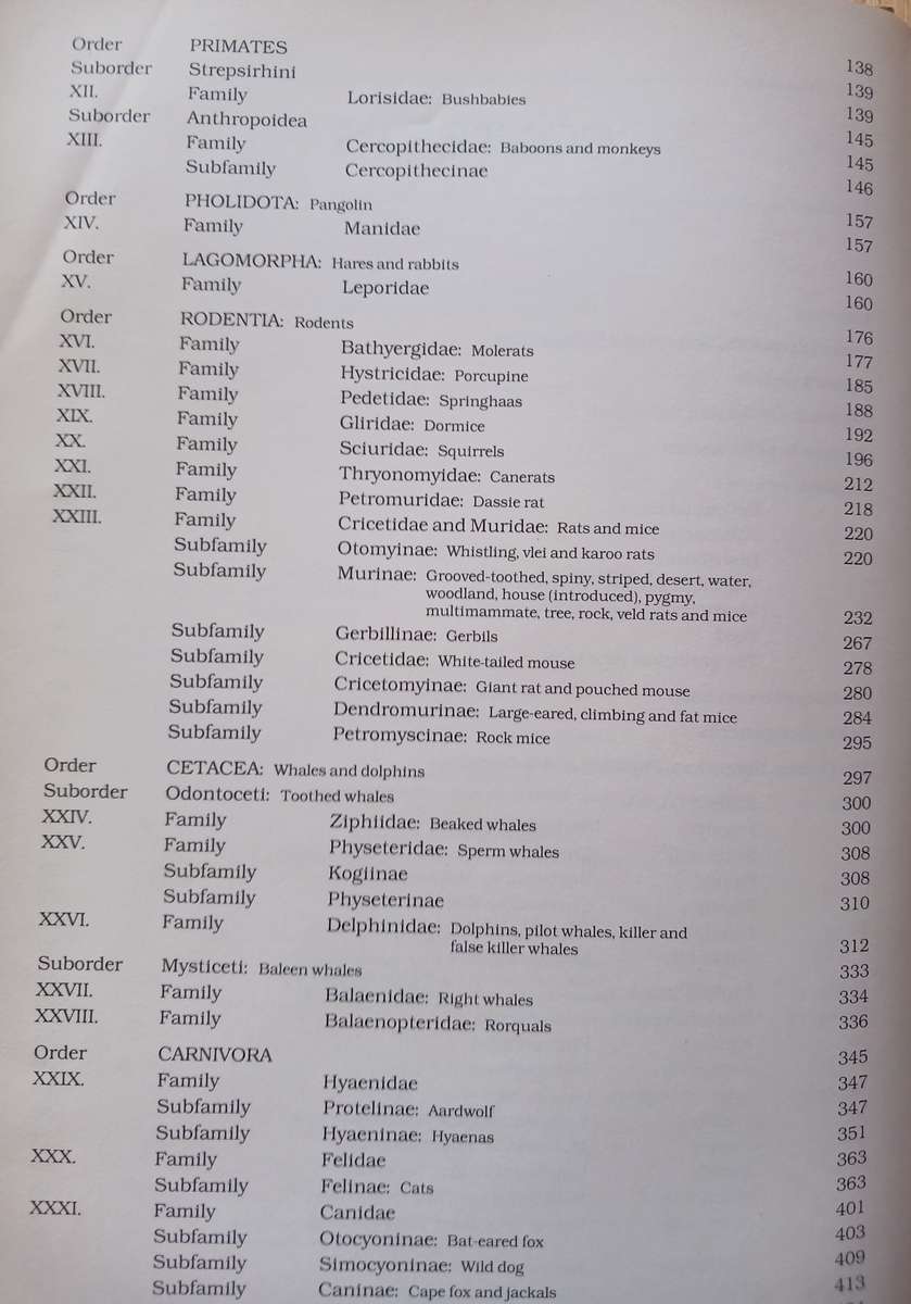 The Mammals of the Southern African Subregion by Reay H.N. Smithers
