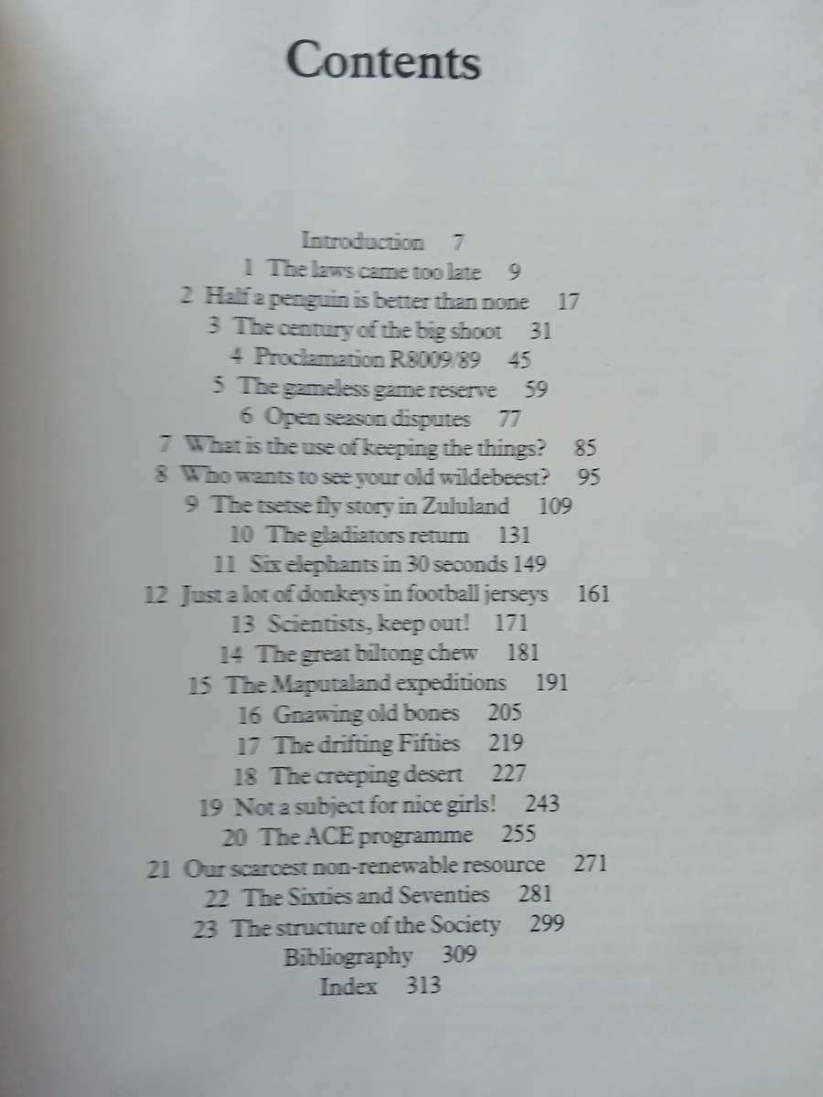 The Conservationists and the Killers