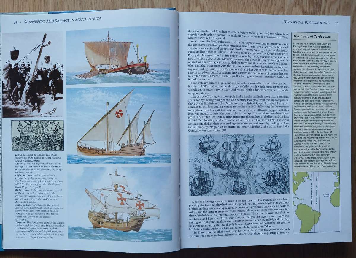 Shipwrecks & Salvage in South Africa - 1505 to the present