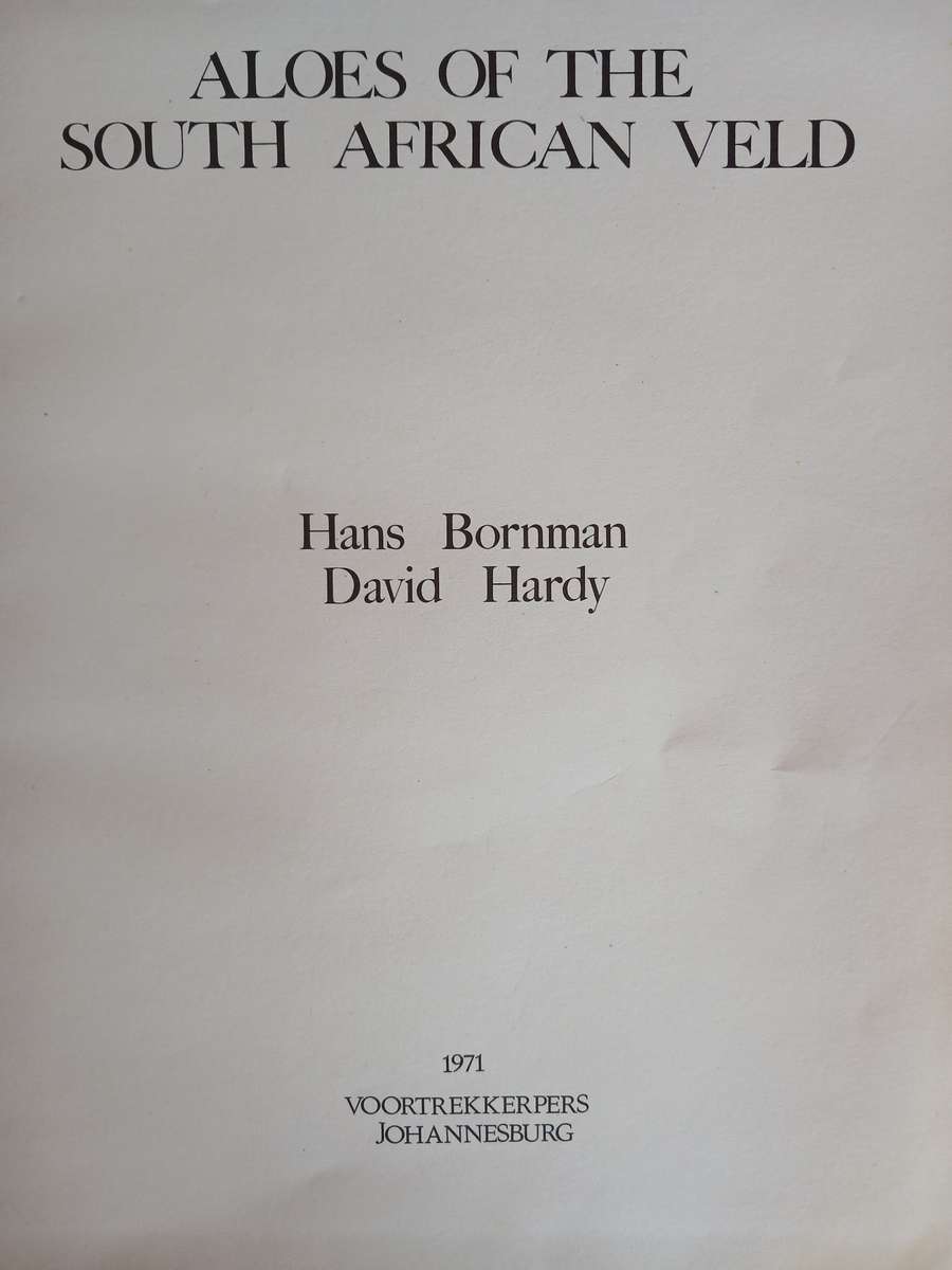 Aloes of the South African Veld