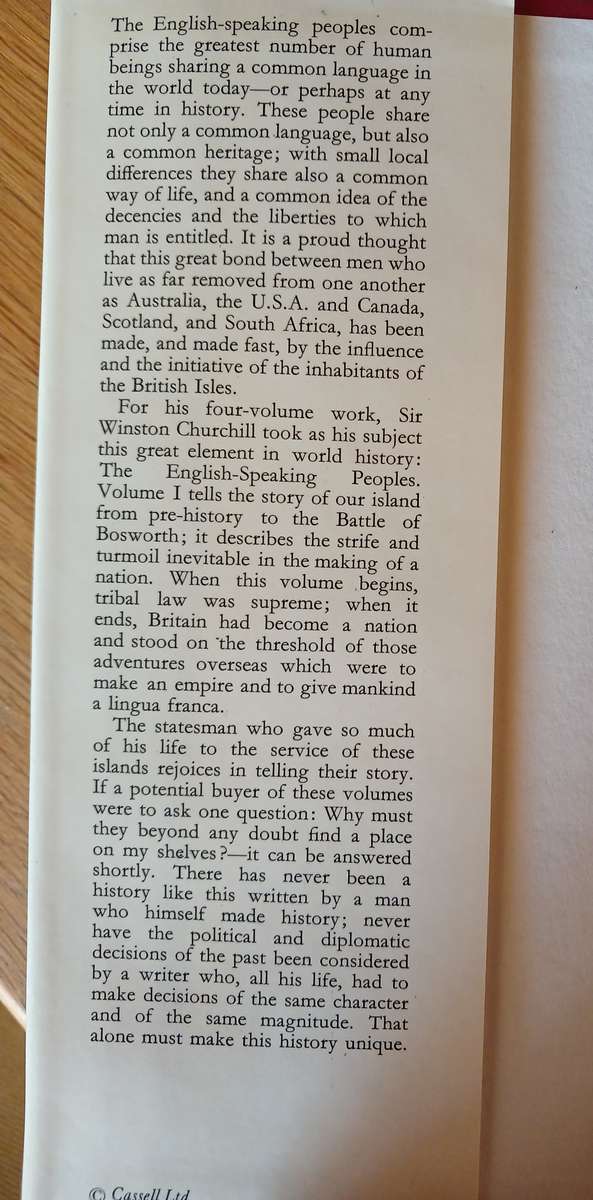 A History of the English-Speaking Peoples (Complete set of 4 Volumes) by Winston S. Churchill