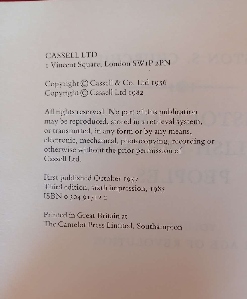 A History of the English-Speaking Peoples (Complete set of 4 Volumes) by Winston S. Churchill