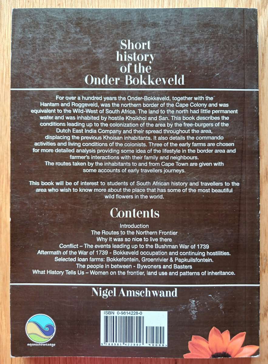 Short history of the Onder-Bokkeveld (Signed by author)