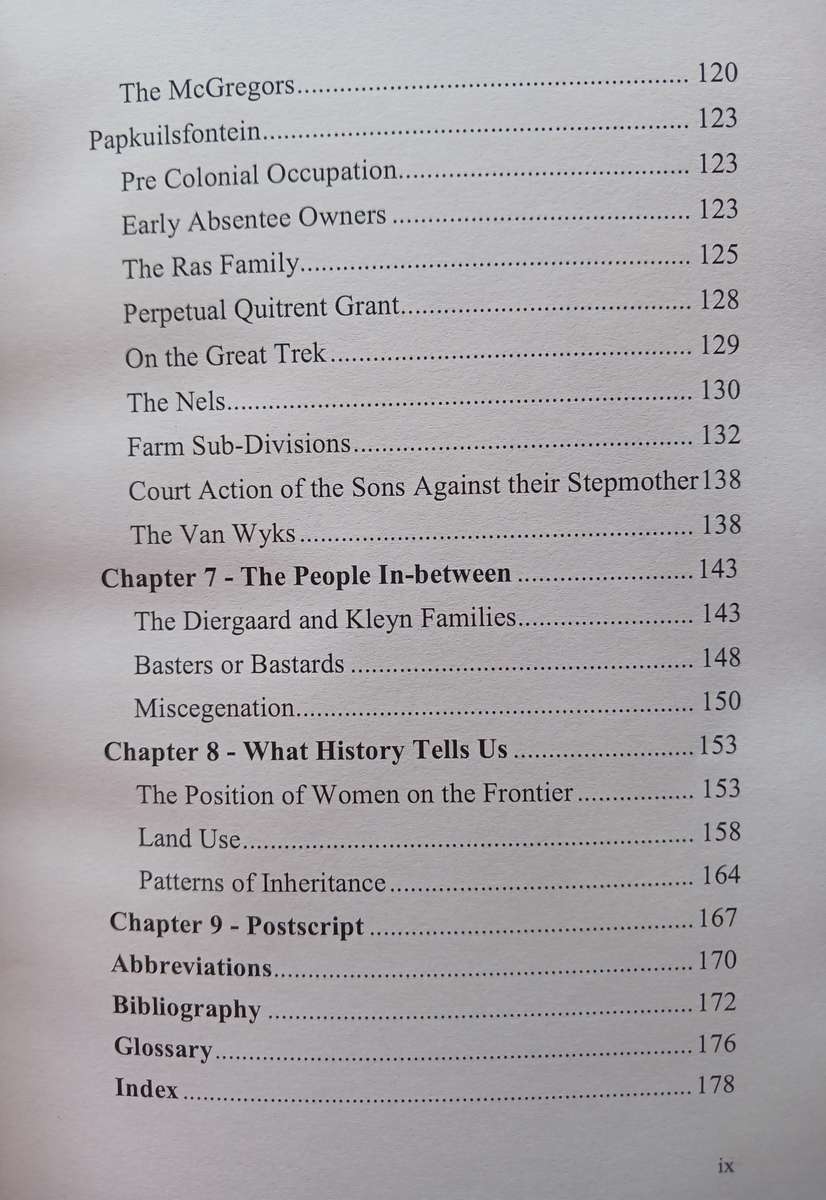 Short history of the Onder-Bokkeveld (Signed by author)