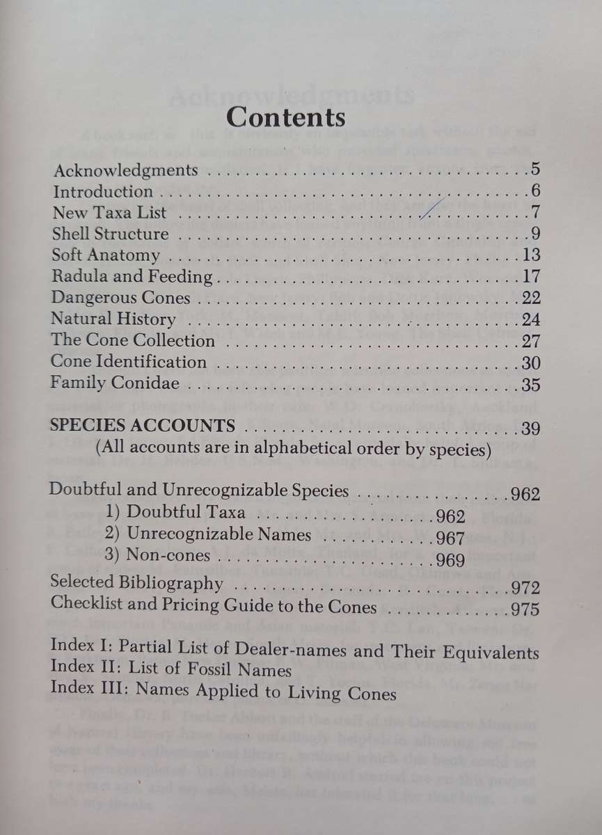 Cone Shells - A synopsis of the living Conidae