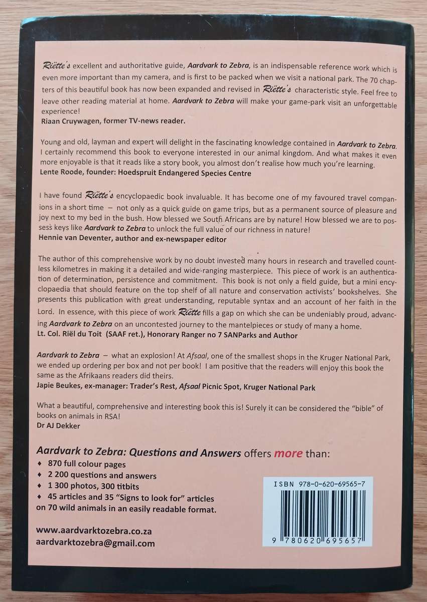 Aardvark to Zebra  - Questions and Answers