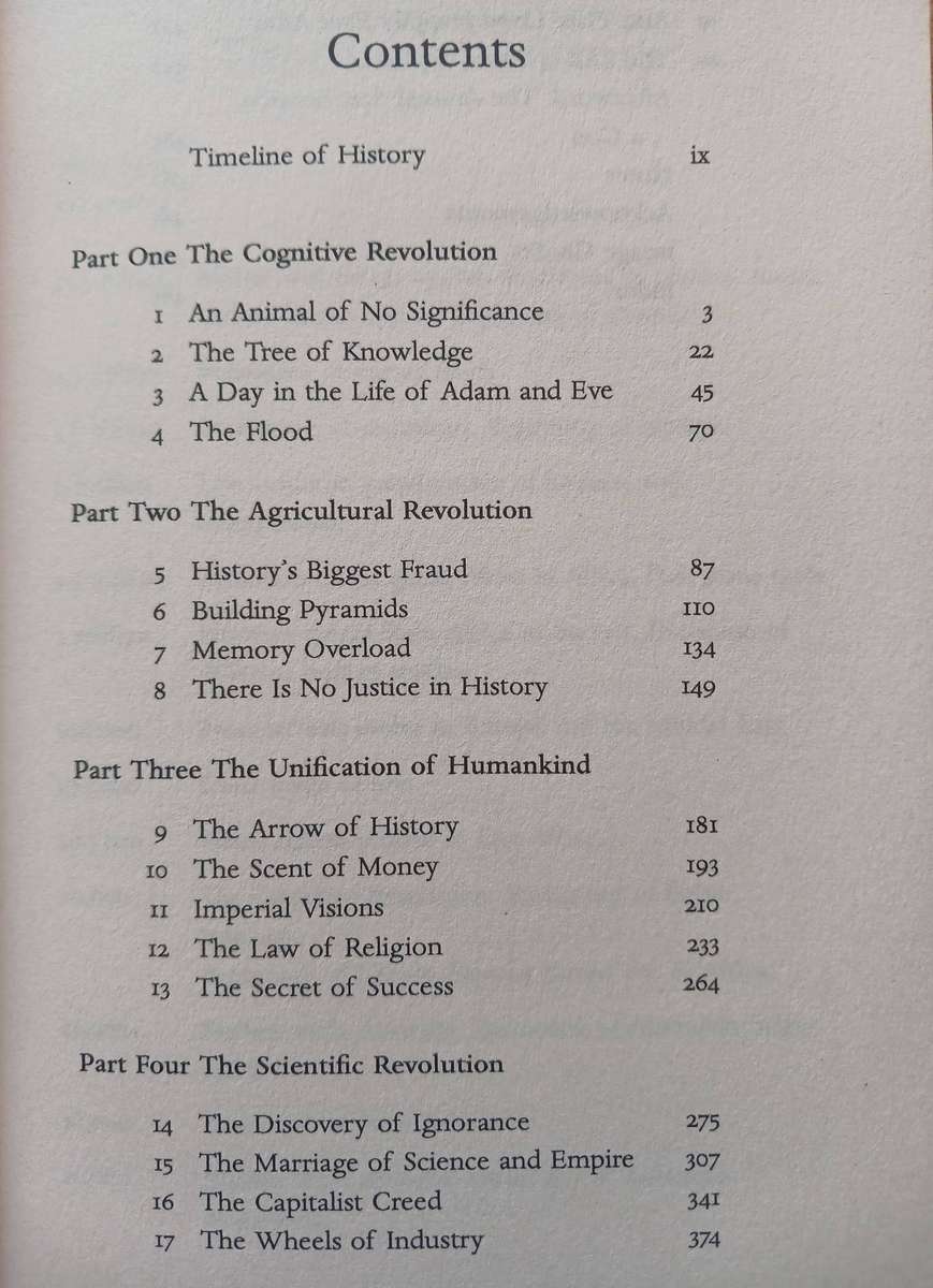 Sapiens - A brief History of Humankind