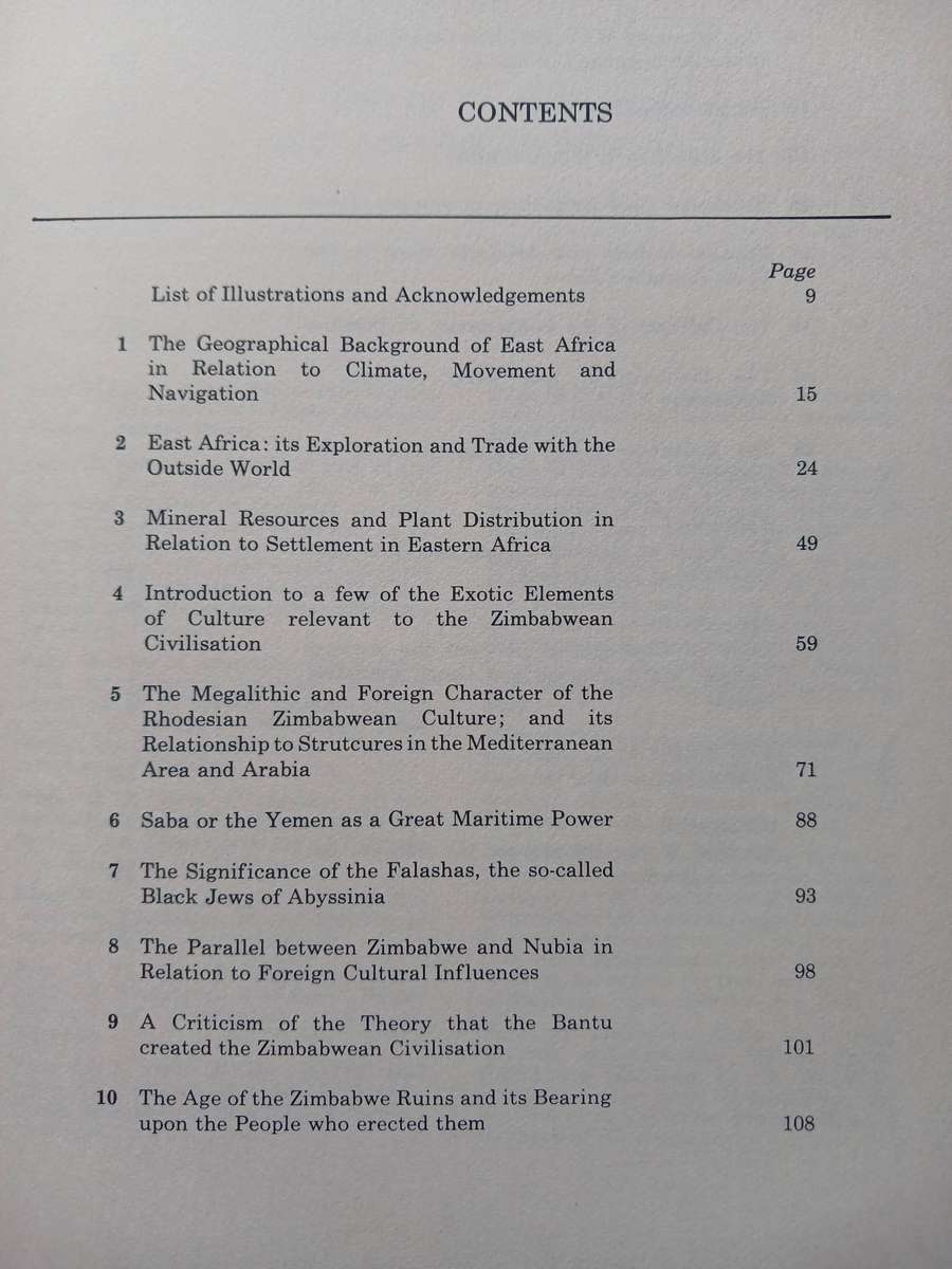 The Origin of the Zimbabwean Civilisation