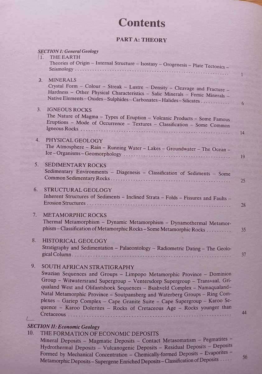 South African Geology for Mining, Metallurgical, Hydrological and Civil Engineering