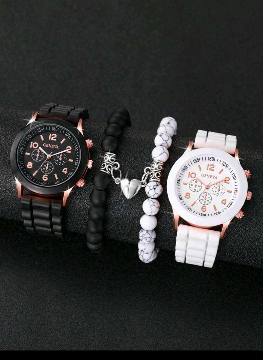 Wow amazing luxurious 4pc couple of years watch set