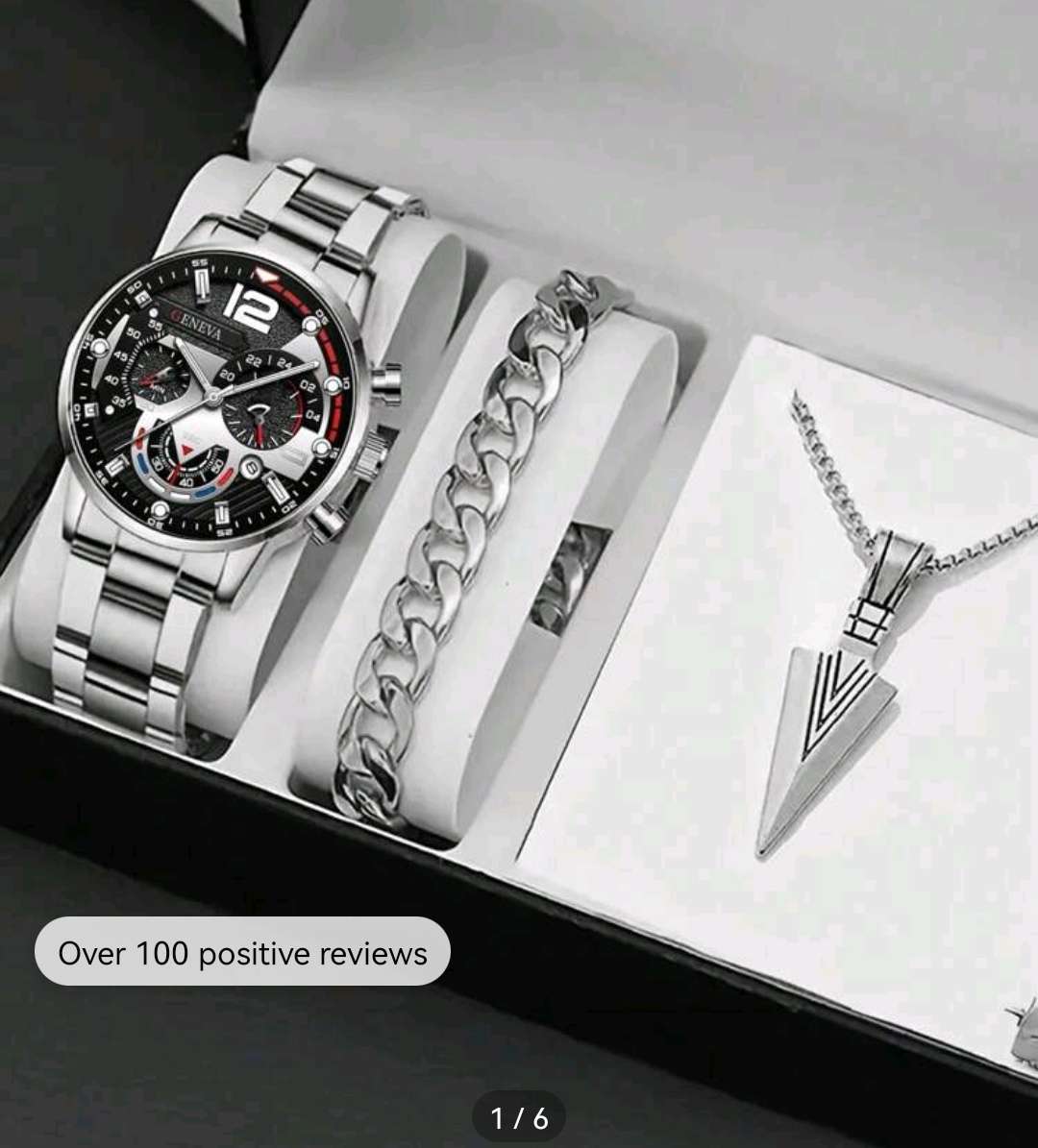 Men's 3pcs Quartz Watch set