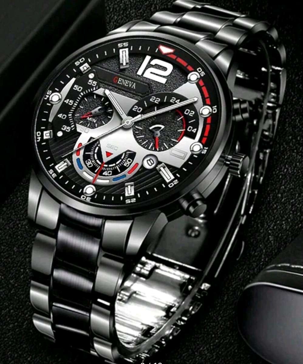 Men's 3pc Quartz Watch set