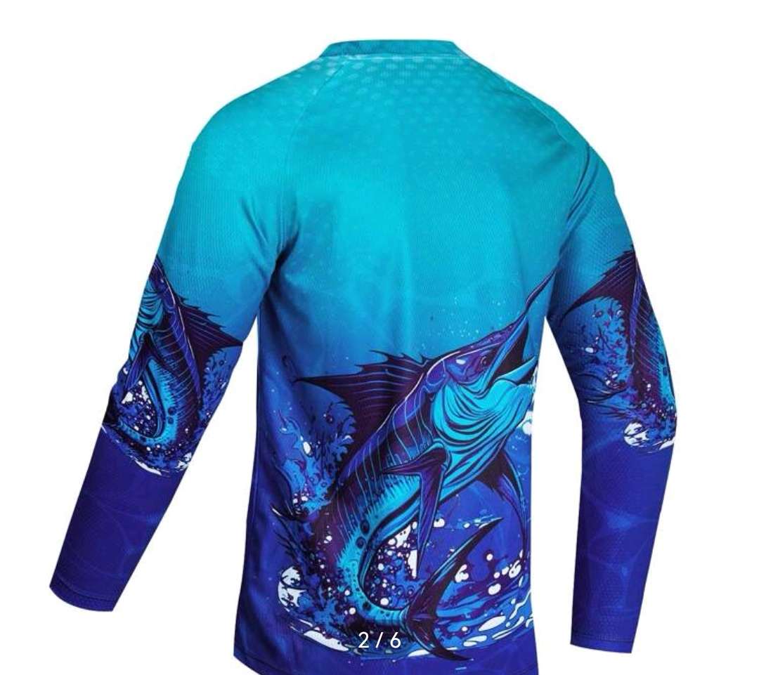 Wow amazing luxurious Men's uv 100 sun protected 3D fishing T Shirts