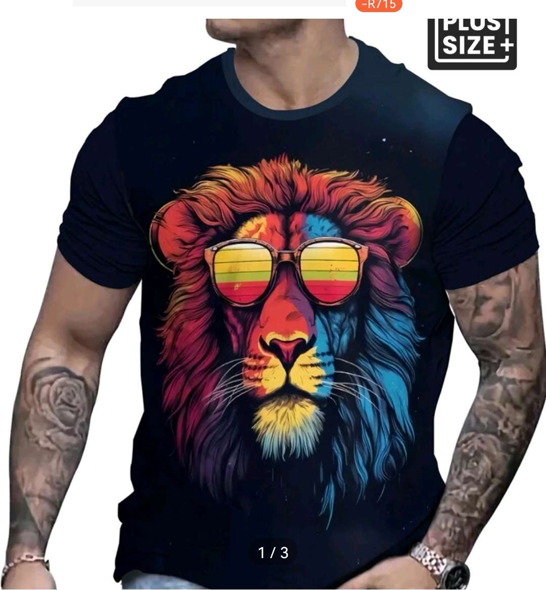 Wow amazing luxurious Men's Manfinity LEGND Men's 3d printed animal T shirt