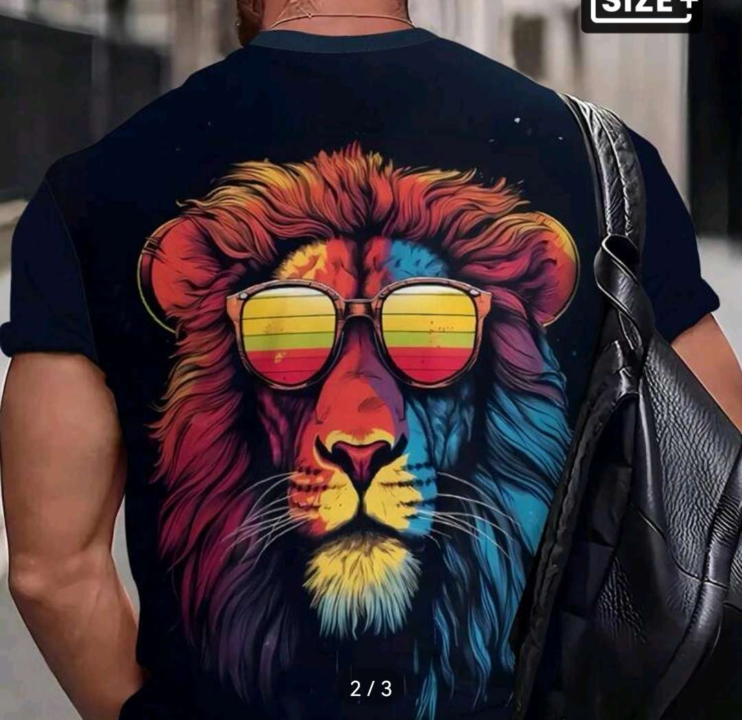 Wow amazing luxurious Men's Manfinity LEGND Men's 3d printed animal T shirt