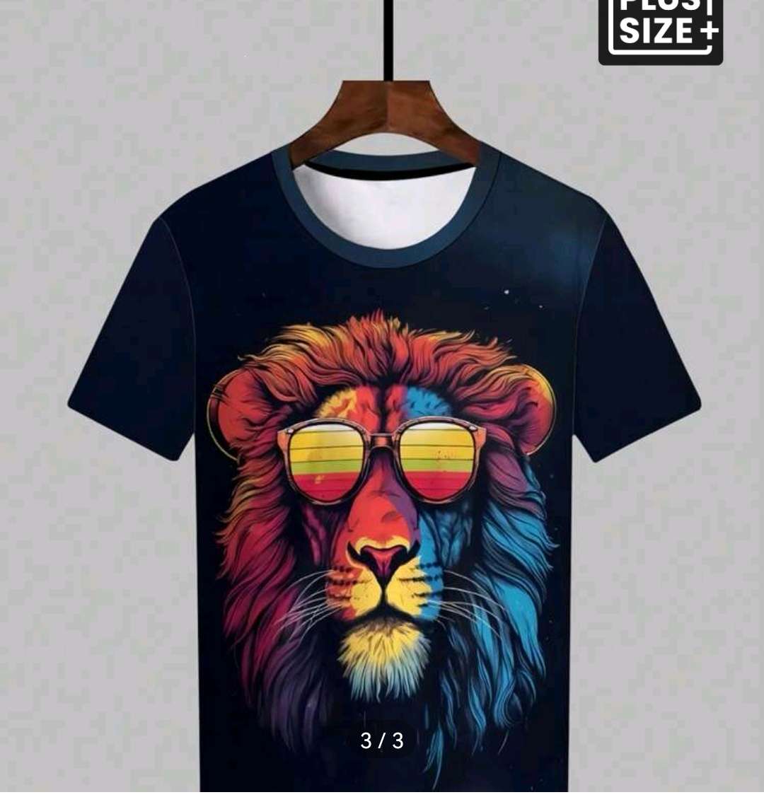 Wow amazing luxurious Men's Manfinity LEGND Men's 3d printed animal T shirt