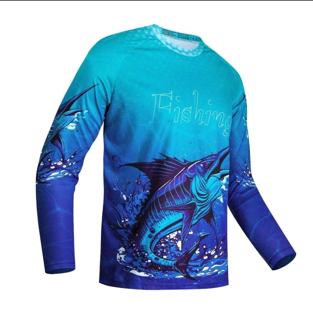 Wow amazing luxurious Men's uv 100 sun protected 3D fishing T Shirts