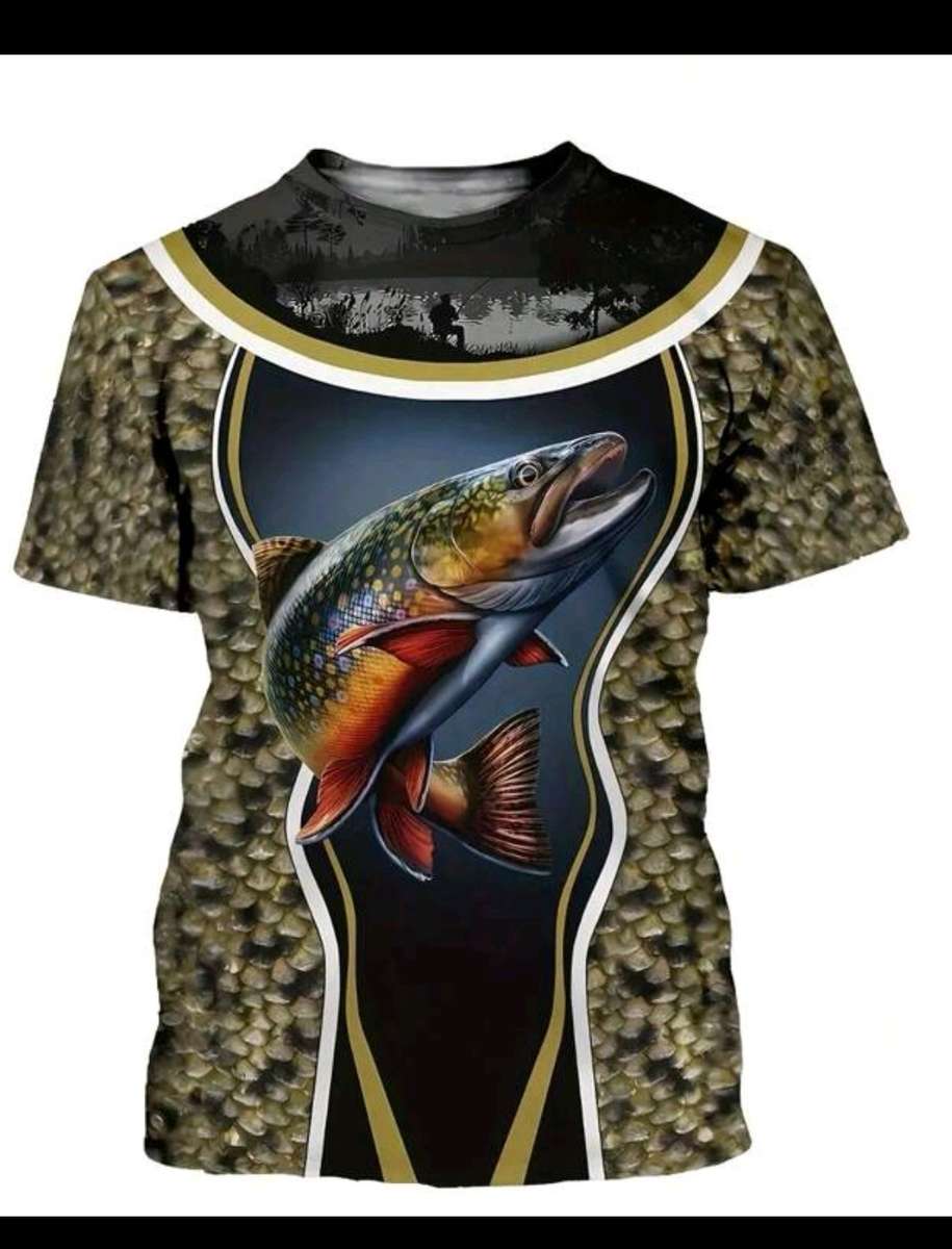 Wow amazing luxurious Men's Manfinity 3D printed fishing T Shirts