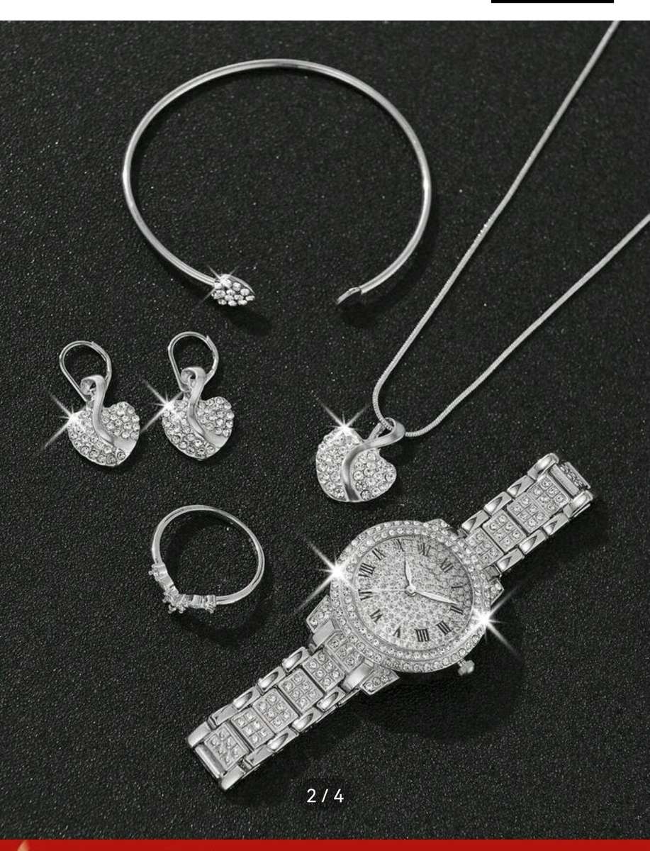 Wow amazing luxurious woman 6pcs diamond  Quartz Watch set