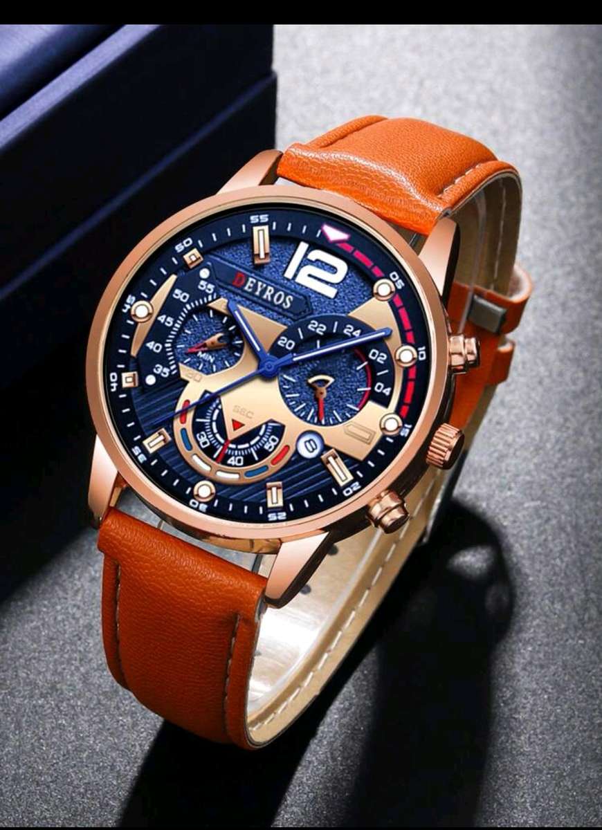 Wow amazing luxurious Men's 2pc wallet and watch set