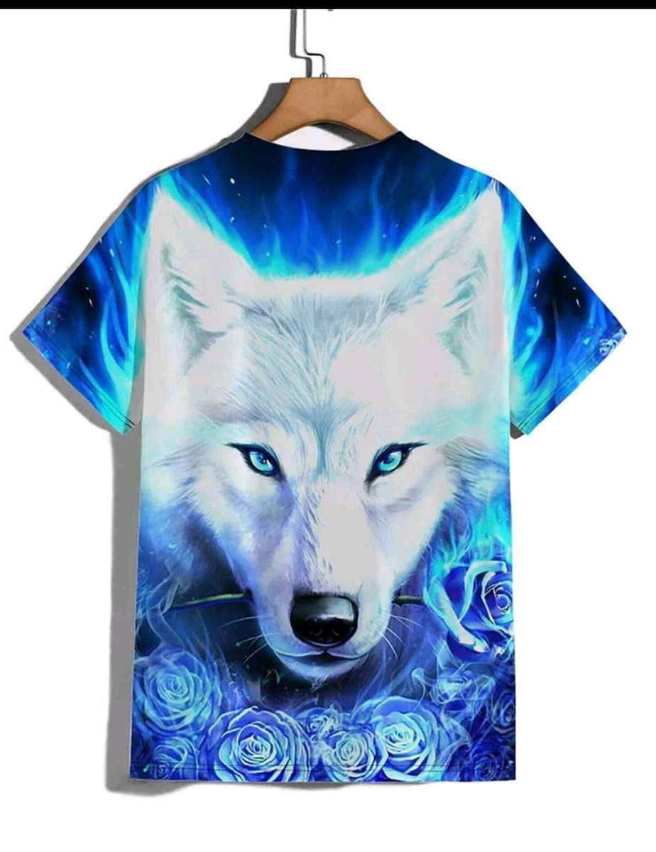 Wow amazing luxurious Men's Manfinity LEGND Men's 3d printed wolf T shirt