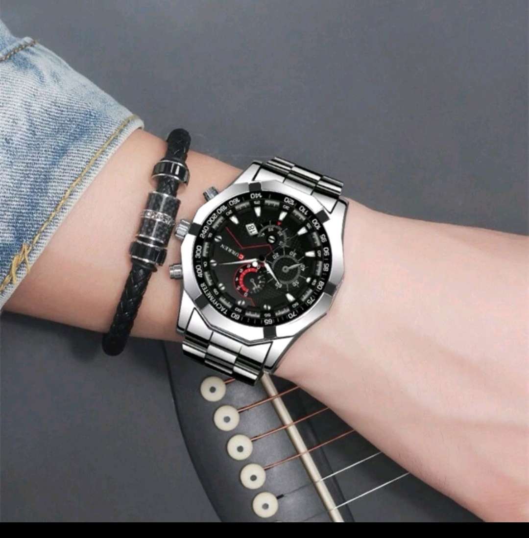 Wow amazing luxurious Men's curren waterproof watch