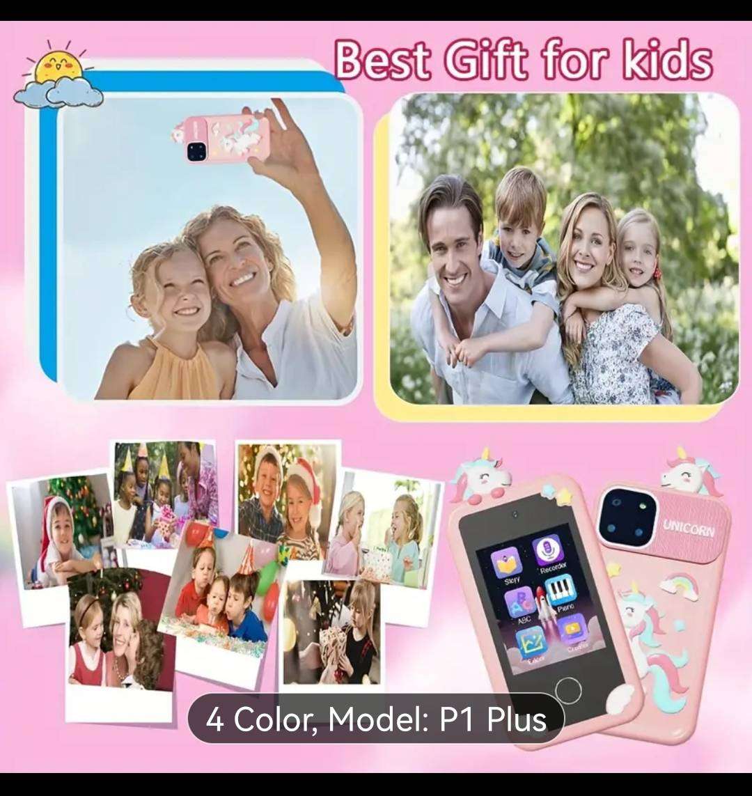 Kids Smart Phone for 3-12 Year Old Boys Girls with dual camera
