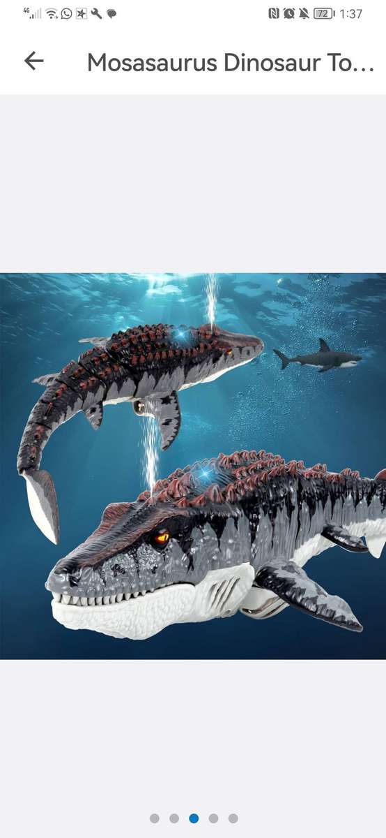 Mosasaurus Dinosaur Toys, Remote Control Water Toy RC Dino with Spray Water