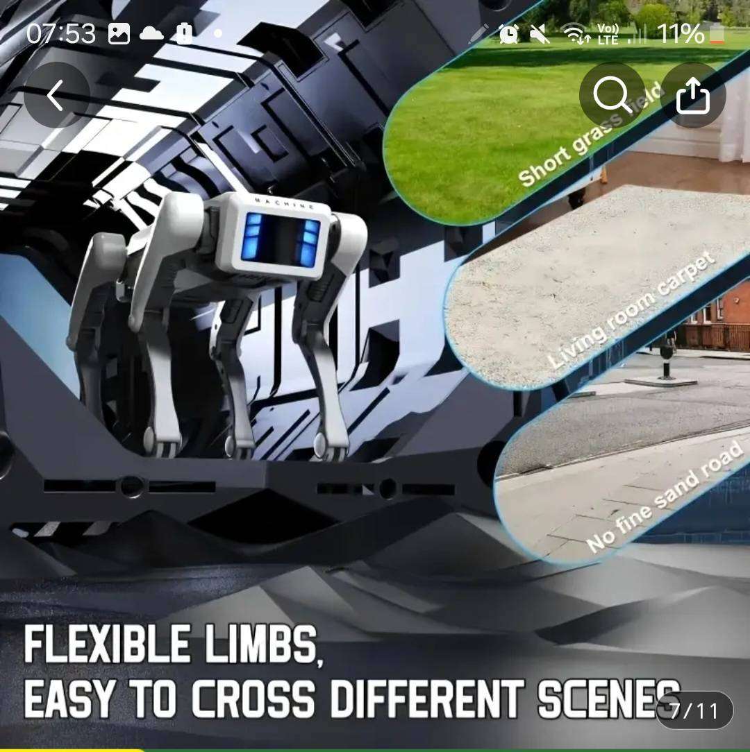 Wow amazing luxurious  al smart intelligent voice commands robot dog