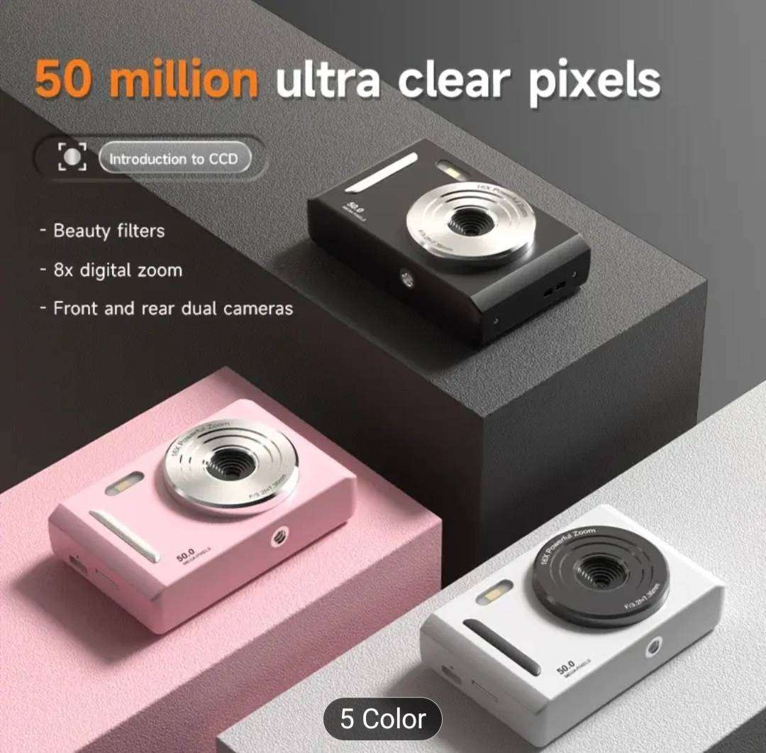 full HD 1080. 50 megapixels camera with 8x zoom