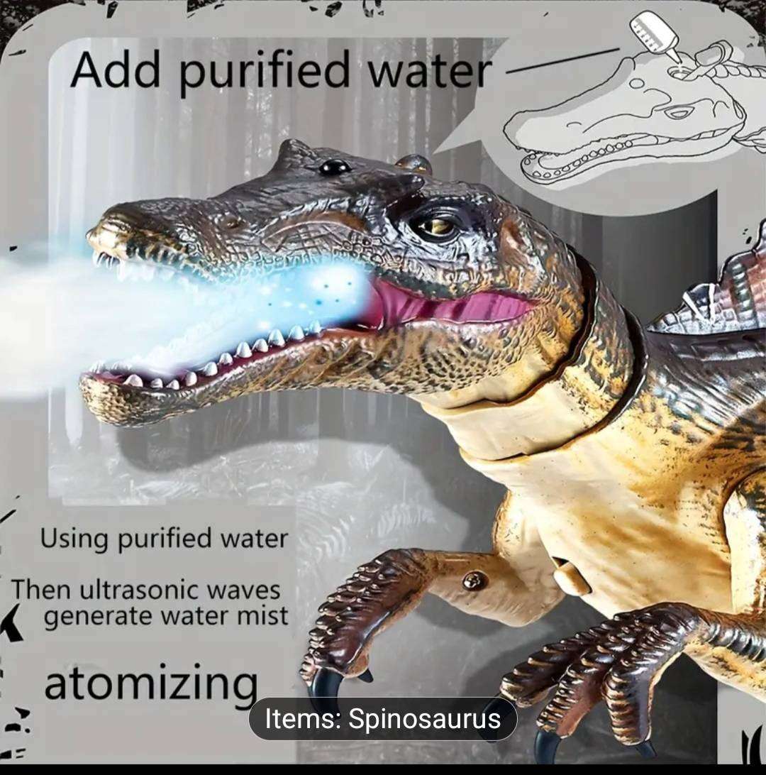 Wow amazing  luxurious  realistic steam blowing  roar Dinosaur