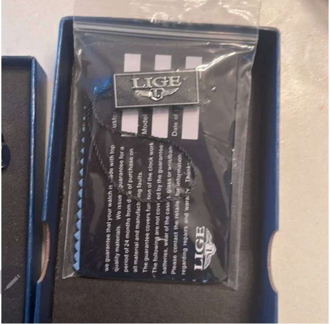 Quartz Men's Watch LIGE9902 Waterproof Luminous Multifunction chronograph watch