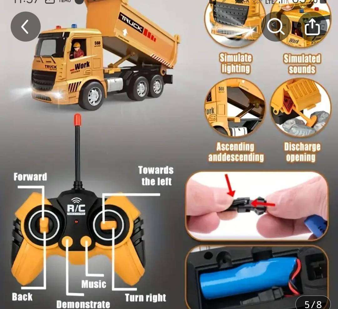 Wow amazing luxurious  construction  remote control play set. 2x construction r vehicles.