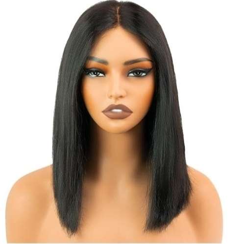 Brazilian Hair Wig 10inch with 4x4 1 way  closure . grade 12A