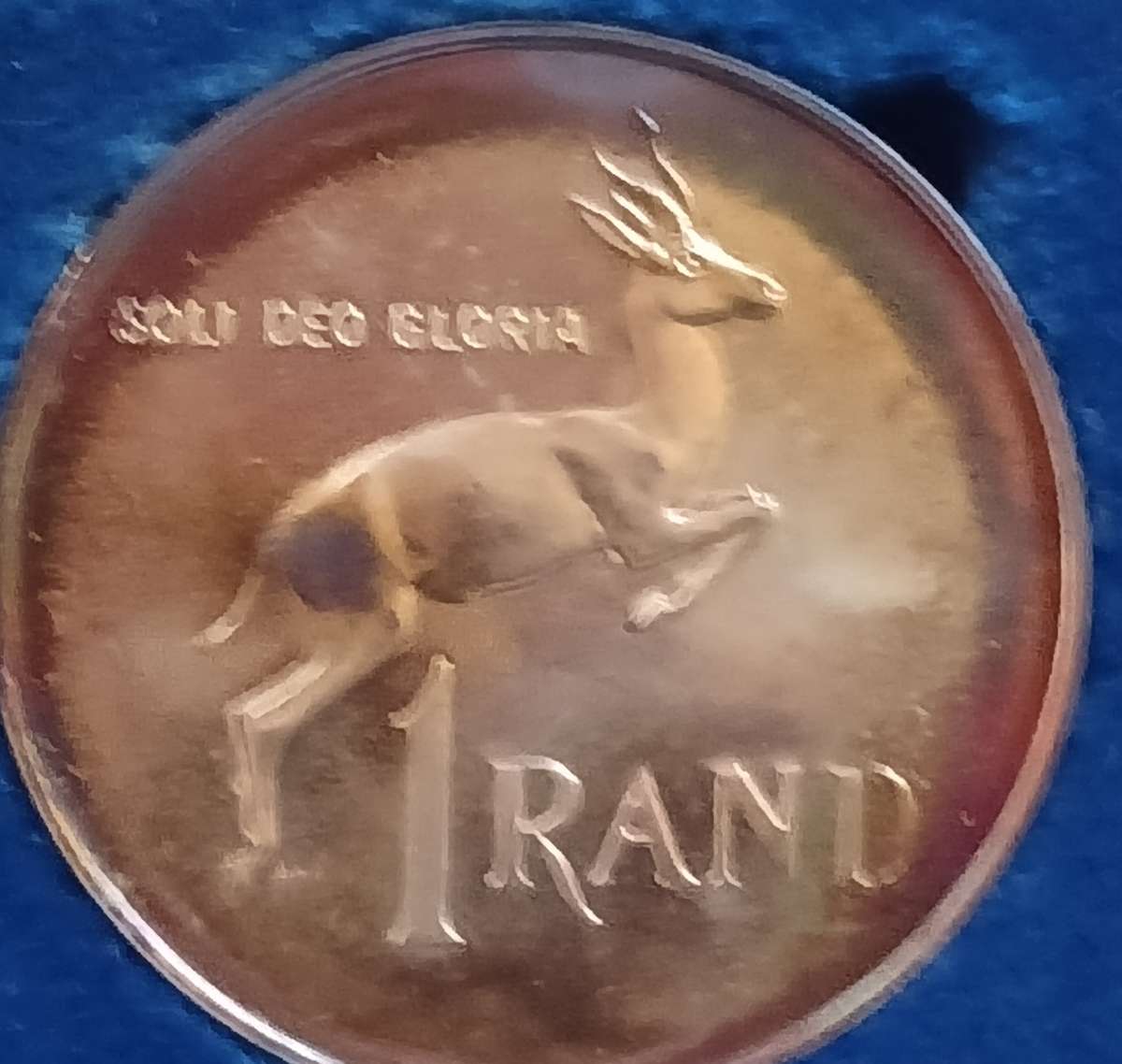 1976 SOUTH AFRICAN BLUE PROOF COIN SET WITH SILVER R1