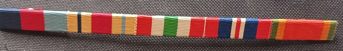 5 X WW2 ENGRAVED MEDALS WITH RIBBON BAR,PHOTOS & LETTER REGARDING DEATH FOR 10019 E. HAVINGA