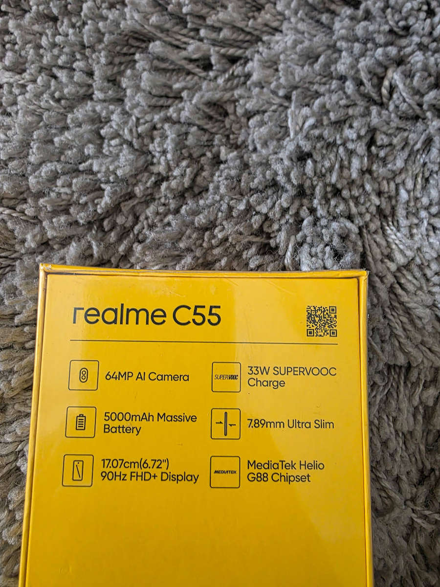 New - Realme C55 256GB DS Black