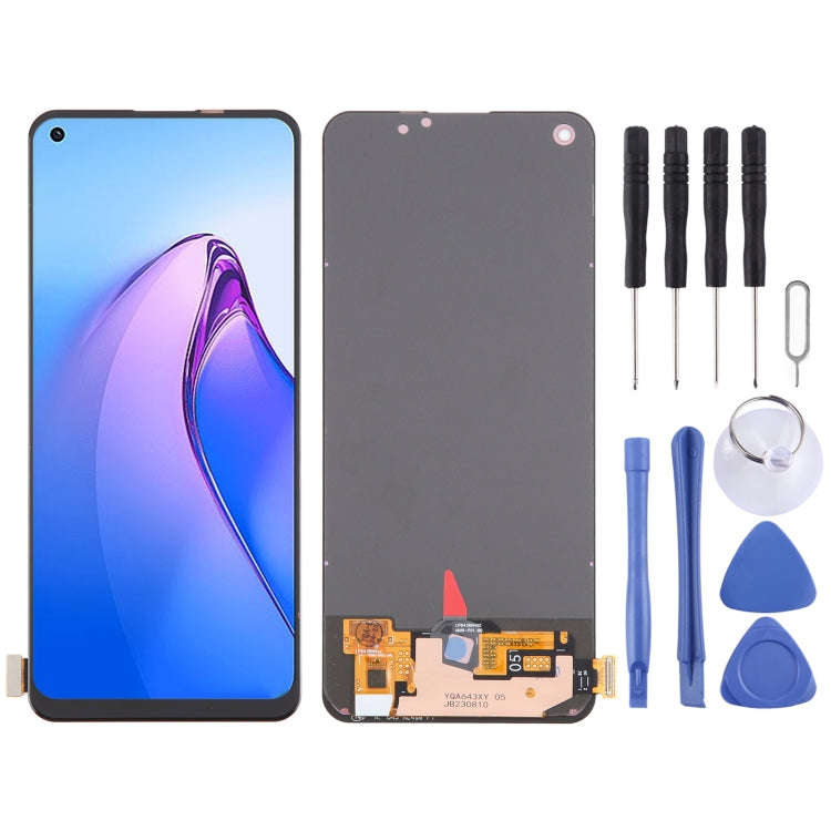 OPPO Reno 8 5G LCD Screen - LCD Touch Digitizer Assembly with Tools PEGM00 PEGT00