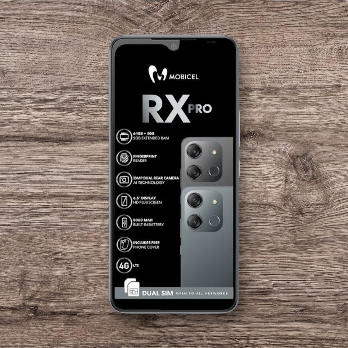 Mobicel RX Pro LCD Screen - LCD Screen Touch Digitizer Assembly - LCD Screen Only (Local Stock)